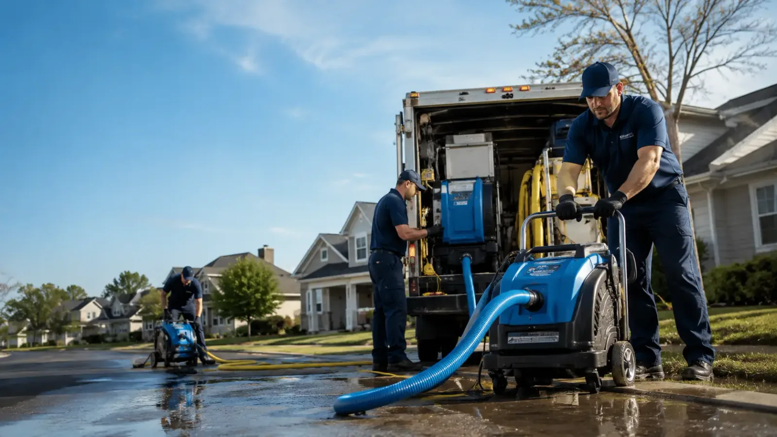 Flood Damage Cleanup in Canyon Dam, CA